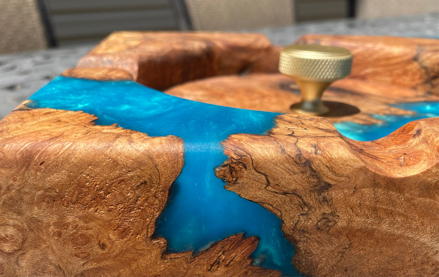 Electric Blue Cigar Tray