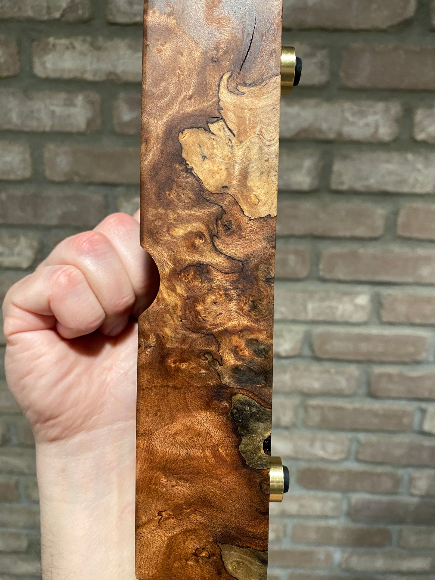 Matte Black Epoxy and Burl Cigar Tray