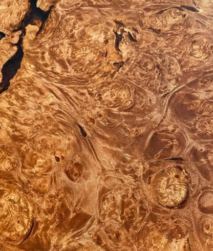 Maple Burl with Colorshift epoxy serving board.